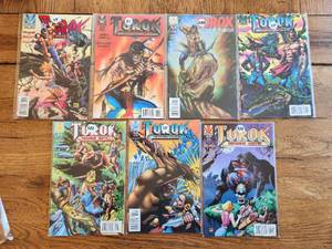 lot 40 image: Valiant Comics - Turok - Dinosaur Hunter #31, 34, 35, 36, 37, 38, 39