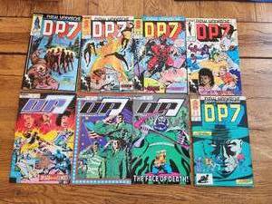 lot 89 image: Marvel Comis - New Universe D.P.7 #11, 12, 13, 14, 21, 22, 24, & Giant Sized annual #1