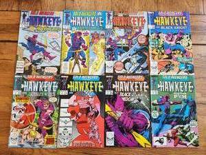 lot 92 image: Marvel Comics - Solo Avengers starring Hawkeye #1, 2, 3, 4, 5, 6, 7, 8,