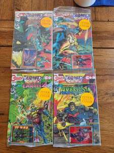 lot 141 image: Continuity Comics - DeathWatch 2000 #15, 16, 18, 19 - unopened with cards