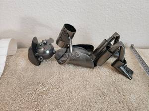 lot 68 image: Metal Cowboy wine bottle holder