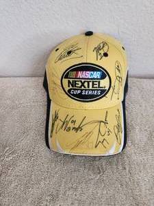 lot 71 image: Nascar Nextel cup series Hat - signed by a few drivers, hat was signed at Michigan Motor Speedway- Dale E. Jr., Carl Edwards, Gregg Biffle and others
