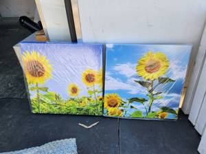 lot 166 image: Spirit Up Art - 2 panels - ready to Hang