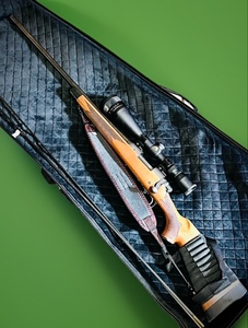 lot 1 image: Remington Model 700LH .308 Caliber Rifle WScope &amp Soft Case