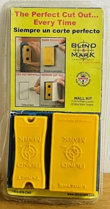 lot 49 image: Blind Mark Drywall Electrical Box Locating Tool Kit Receptacle Cutouts Cut Outlet Hole 4pcs