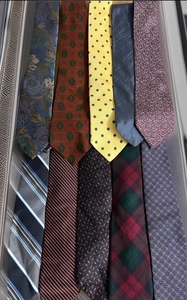 lot 92 image: Ten (10) Assorted Ties - Including Cambridge Classics, Colberts, Tommy Hilfiger, Tom James, Christian Dior, &amp Oscar de le Renta