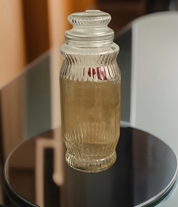 lot 100 image: Vintage Anchor Hocking Planters Peanuts Mr. Peanut Glass Jar With Lid