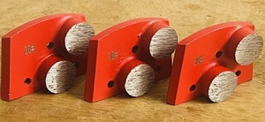 lot 103 image: 3x Grinder Wheel 30# Concrete Floor DiamondGrinding Disc Pad
