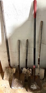 lot 125 image: Lot of Five (5) Flathead Shovels