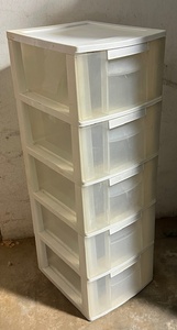lot 163 image: Large Stand-Up Four Drawer Storage Container