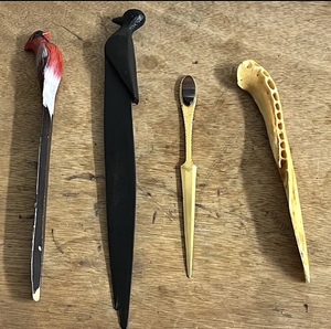 lot 161 image: Four (4) AntiqueVintage Letter Openers