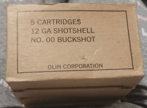 lot 202 image: Two (2) Boxes of Olin Corp. 12 GA Shotshell No. 00 Buckshot