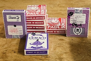 lot 179 image: Collectible&nbspDecks of Used and Punched Playing Cards from Paragon &amp Silver Slipper&nbspCasinos