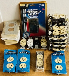 lot 252 image: Huge Lot of Wall Outlets &amp Outlet Covers