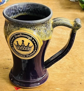 lot 263 image: Grey Fox Pottery Handmade Limited Edition Scarborough Renaissance Festival Mug 2015 Hand Numbered 1971080