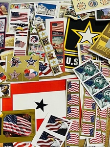 lot 317 image: 100s of Patriotic & Western Themed Stickers