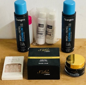 lot 238 image: SAfine Caviar Collection by Avani - Purifying Mineral Peel &amp Mineral Effect Cream, (2x) Grangers Wash &amp RepelClothing 2 in 1, (x2)Lets Resin Alcohol Ink (Sinker White), &amp DIY Nails