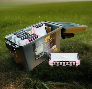 lot 203 image: Plano AmmoAccessory Box W5 Smaller Plano Ammo Boxes Containing Approximately 34 Rounds Per Box