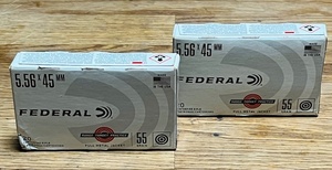 lot 201 image: Two (2) Boxes of Federal 5.56 X 45mm Shells