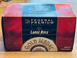 lot 279 image: Federal Premium Ammunition Matches Large Rifle Primers - 1000 QTY.&nbsp