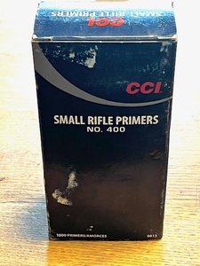lot 287 image: 1000 Count Box of CCI Small Rifle Primers No. 400