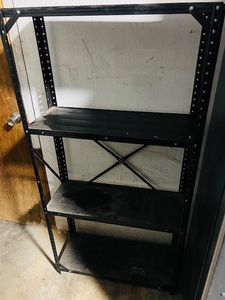 lot 244 image: Four Tier Metal Storage Shelf&nbsp