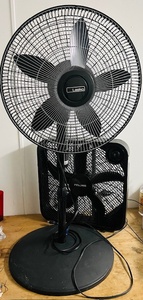 lot 247 image: Lasko Oscillating Fan on Stand &amp Pelonis 20 Box Fan