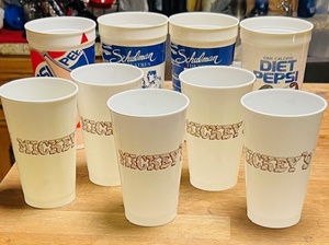 lot 291 image: Vintage Mickeys Cups &amp Movie Theatre Pepsi Cups