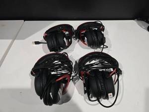 lot 13 image: Lot of 4 HyperX Gaming Headsets (Bid is times the quantity of 4)