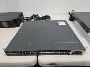 lot 90 image: Cisco Anatel TNY-WS3750X-3560X 48 Port Network Switch