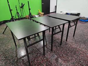 lot 105 image: Lot of 3 Nice Folding Leg Tables.  Measures 40 x 24 x 30Would Be Great For Sales Booths (Bid is times the quantity of 3)