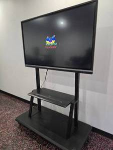 lot 114 image: NICE ViewSonic 55 IFP5550-3A 4k Commercial Touch Enabled ViewBoard Smart Interactive Display, Model VS18105