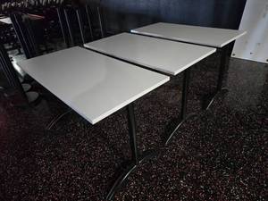 lot 145 image: Lot of 3 White Desks.  Desks Measure 48 x 24 x 30 (Bid is times the quantity of 3)