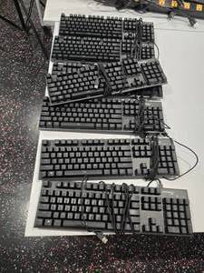 lot 168 image: Lot of 7 HyperX Alloy FPS RGB Gaming Keyboards