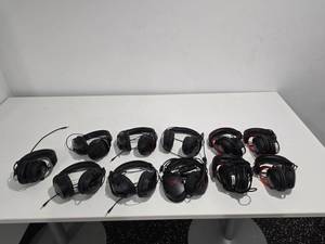 lot 193 image: Lot of 11 HyoerX Gaming Headsets (Bid is times the quantity of 11)
