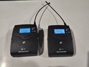 lot 224 image: Lot of 2 Sennheiser EK 100 G4 Wireless Bodypack Transmitters (Bid is times the quantity of 2)