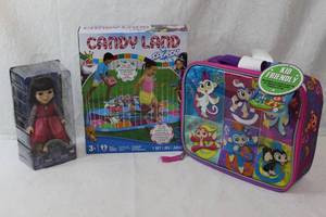lot 42 image: Wish doll candy land splash pad and lunch bag all unopened and never used