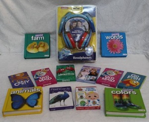 lot 77 image: mixed lot Blues Clues Headphones and kids books and card games and more all unopened