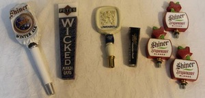 lot 124 image: Lot of beer taps