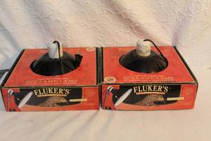 lot 22 image: 2 10 fluker clamp-lamps