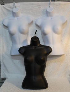 lot 159 image: 3 hanging mannequins