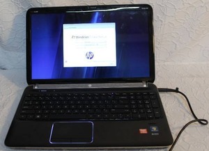 lot 224 image: Window 7 HP laptop with CD drive