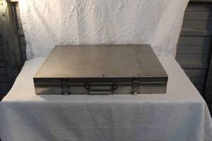 lot 298 image: Stainless steel briefcase