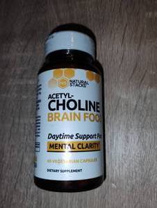 lot 37 image: NATURAL STACKS ACETYL-CHOLINE BRAIN FOOD 60 VEGETARIAN CAPSULES