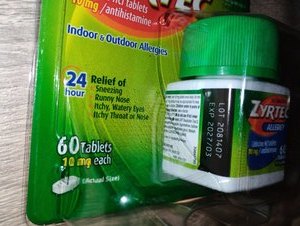 lot 41 image: ZYRTEC ALLERGY 60 TABLETS