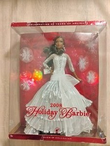 lot 71 image: 2008 HOLIDAY BARBIE IN ORIGINAL PACKAGE