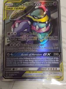 lot 92 image: Pokemon Card MUK & ALOLAN MUK GX
