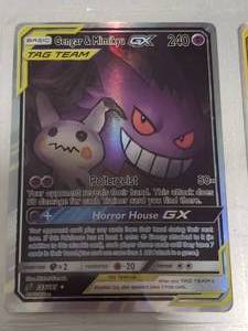 lot 93 image: Pokemon Card GENGAR & MIMIKYU GX