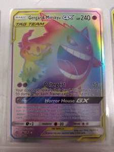 lot 94 image: Pokemon Card GENGAR & MIMIKYU GX