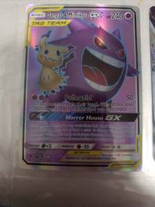 lot 97 image: Pokemon Card GENGAR & MIMIKYU GX
